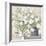 White Bouquet Gray Vase-Julia Purinton-Framed Premium Giclee Print