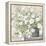 White Bouquet Gray Vase-Julia Purinton-Framed Stretched Canvas