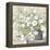 White Bouquet Gray Vase-Julia Purinton-Framed Stretched Canvas