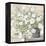 White Bouquet Gray Vase-Julia Purinton-Framed Stretched Canvas