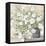 White Bouquet Gray Vase-Julia Purinton-Framed Stretched Canvas