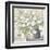 White Bouquet Gray Vase-Julia Purinton-Framed Art Print