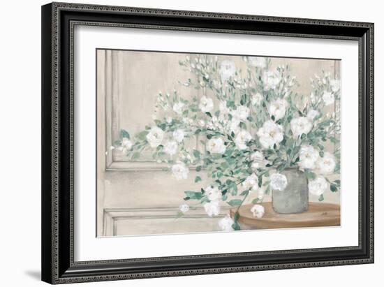 White Bouquet Neutral-Julia Purinton-Framed Art Print