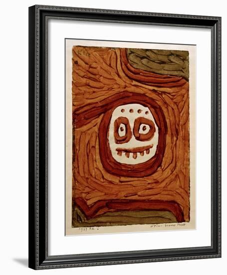 White-Brown Mask-Paul Klee-Framed Giclee Print