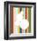 White Bubble on Stripe-Dan Bleier-Framed Art Print