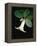 White bud with green leaves-Angela Drury-Framed Premier Image Canvas