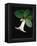 White bud with green leaves-Angela Drury-Framed Premier Image Canvas