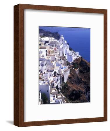'White Buildings in Oia Santorini, Athens, Greece' Photographic Print ...