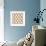 White Burlap Dots-Joanne Paynter Design-Framed Giclee Print displayed on a wall