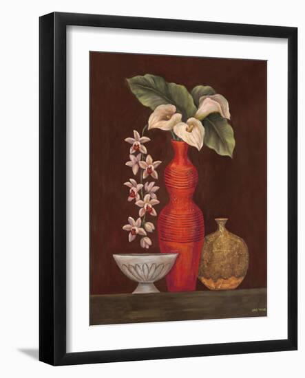 White Calla Lilies-Eva Misa-Framed Art Print