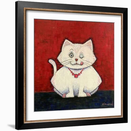 White Cat-Kourosh-Framed Photographic Print