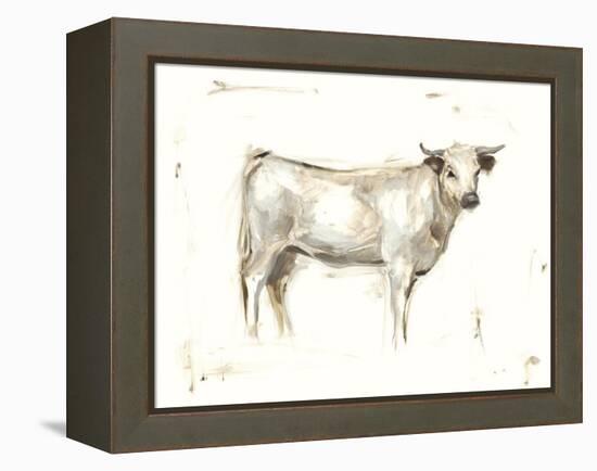 White Cattle I-Ethan Harper-Framed Stretched Canvas