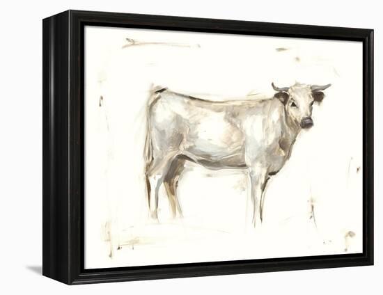 White Cattle I-Ethan Harper-Framed Stretched Canvas