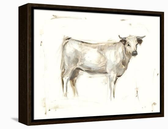 White Cattle I-Ethan Harper-Framed Stretched Canvas