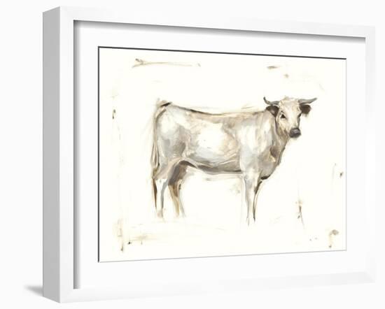 White Cattle I-Ethan Harper-Framed Art Print