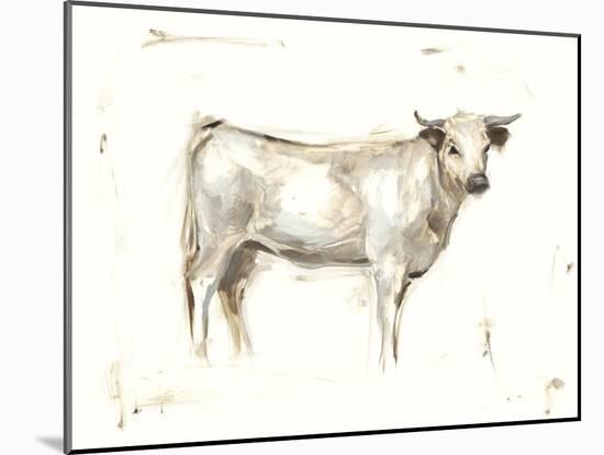 White Cattle I-Ethan Harper-Mounted Art Print