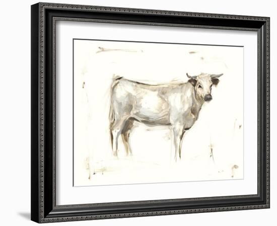 White Cattle I-Ethan Harper-Framed Art Print