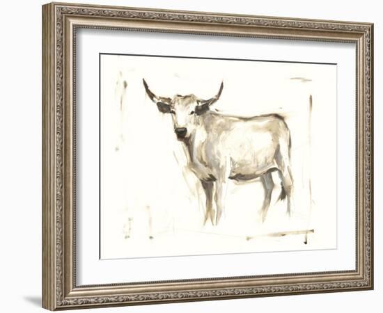 White Cattle II-Ethan Harper-Framed Art Print