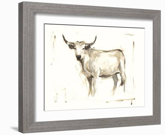 White Cattle II-Ethan Harper-Framed Art Print