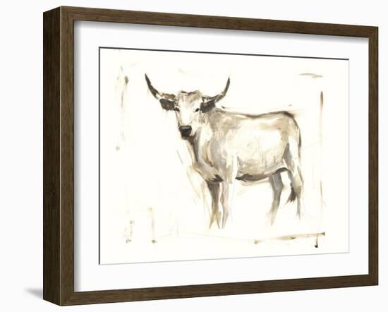 White Cattle II-Ethan Harper-Framed Art Print