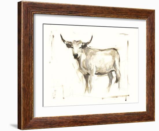 White Cattle II-Ethan Harper-Framed Art Print