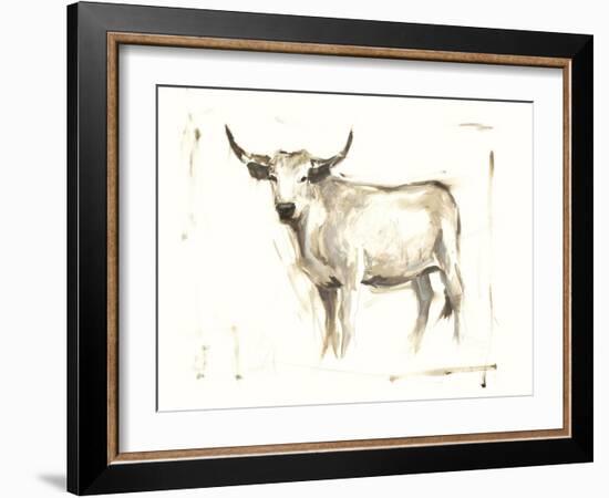 White Cattle II-Ethan Harper-Framed Art Print