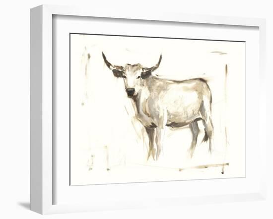 White Cattle II-Ethan Harper-Framed Art Print