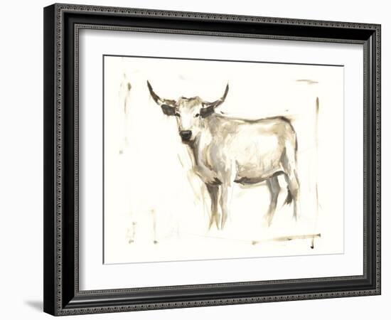 White Cattle II-Ethan Harper-Framed Art Print