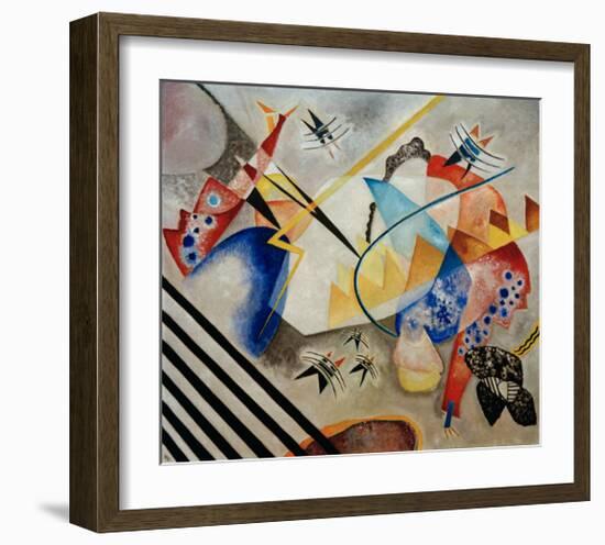 White Centre, 1921-Wassily Kandinsky-Framed Giclee Print