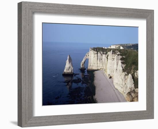 White Chalk Cliffs, Etretat, Cote d'Albatre, Normandy, France-Philip Craven-Framed Photographic Print