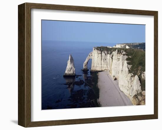 White Chalk Cliffs, Etretat, Cote d'Albatre, Normandy, France-Philip Craven-Framed Photographic Print