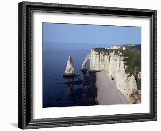 White Chalk Cliffs, Etretat, Cote d'Albatre, Normandy, France-Philip Craven-Framed Photographic Print