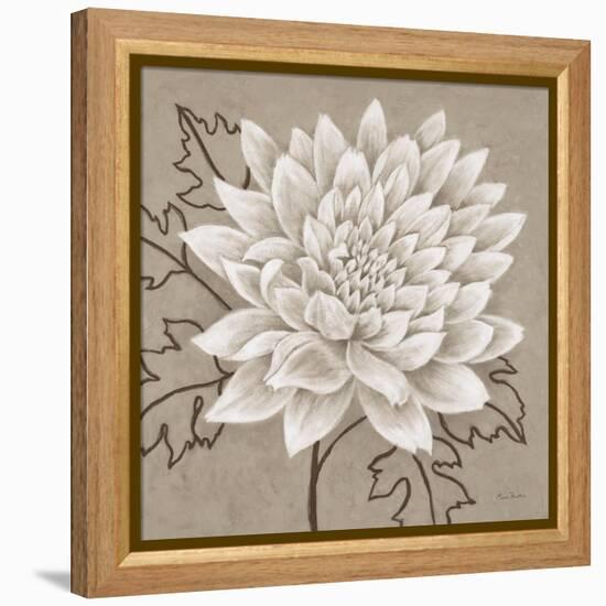 White Chalk Flower 1-Ariane Martine-Framed Stretched Canvas