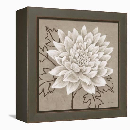 White Chalk Flower 1-Ariane Martine-Framed Stretched Canvas