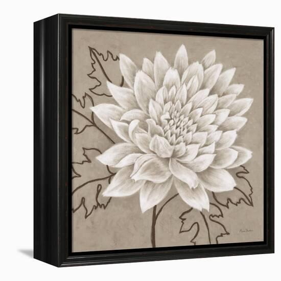 White Chalk Flower 1-Ariane Martine-Framed Stretched Canvas