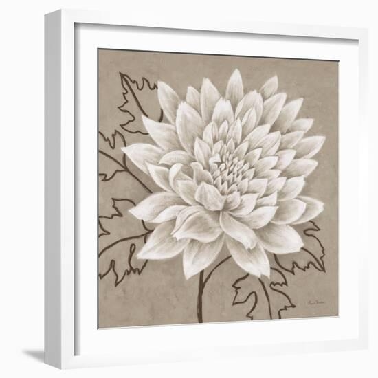 White Chalk Flower 1-Ariane Martine-Framed Art Print