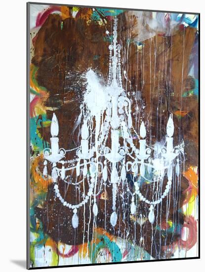 White Chandelier-Kent Youngstrom-Mounted Art Print