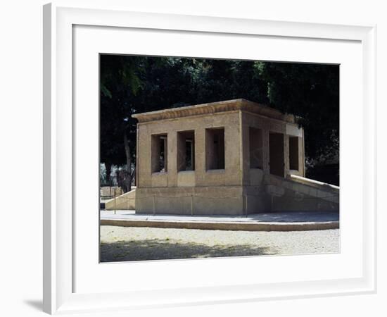 White Chapel, Building Dating Back to Reign of Sesostris I, from the Karnak Temple Complex-null-Framed Giclee Print