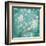 White Cherry Blossoms I on Blue Aged No Bird-Danhui Nai-Framed Art Print