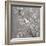 White Cherry Blossoms II on Grey Crop-Danhui Nai-Framed Premium Giclee Print