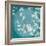 White Cherry Blossoms II on Teal Aged no Bird-Danhui Nai-Framed Premium Giclee Print