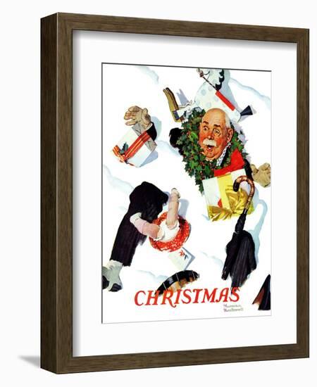 "White Christmas", December 25,1937-Norman Rockwell-Framed Giclee Print