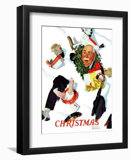 "White Christmas", December 25,1937-Norman Rockwell-Framed Giclee Print