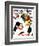 "White Christmas" Saturday Evening Post Cover, December 25,1937-Norman Rockwell-Framed Giclee Print