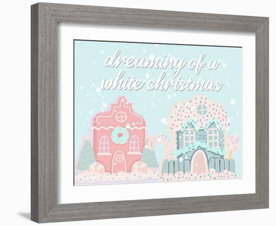 White Christmas Village-Kimberly Allen-Framed Art Print