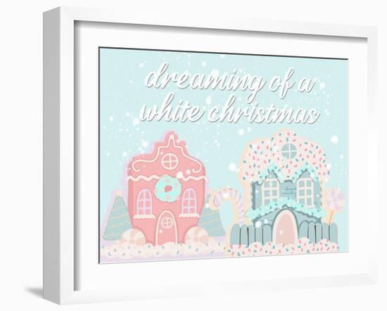 White Christmas Village-Kimberly Allen-Framed Art Print