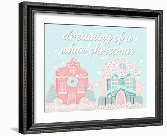 White Christmas Village-Kimberly Allen-Framed Art Print