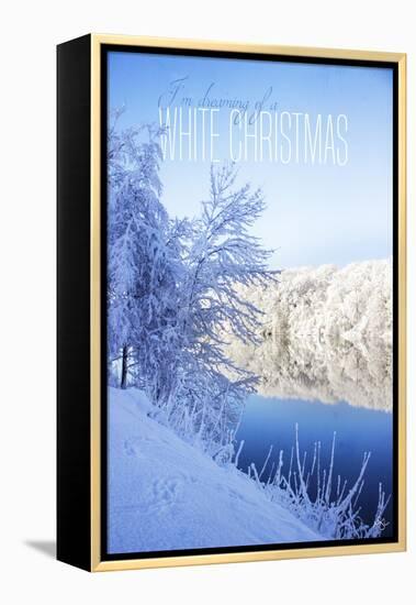 White Christmas-Kimberly Glover-Framed Premier Image Canvas