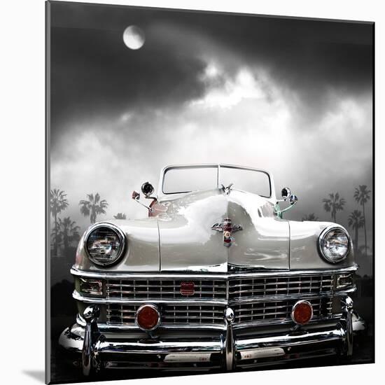 White Chrysler-LARRY BUTTERWORTH-Mounted Giclee Print