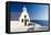 White church overlooking sea, Oia, Santorini, Cyclades-Ed Hasler-Framed Premier Image Canvas